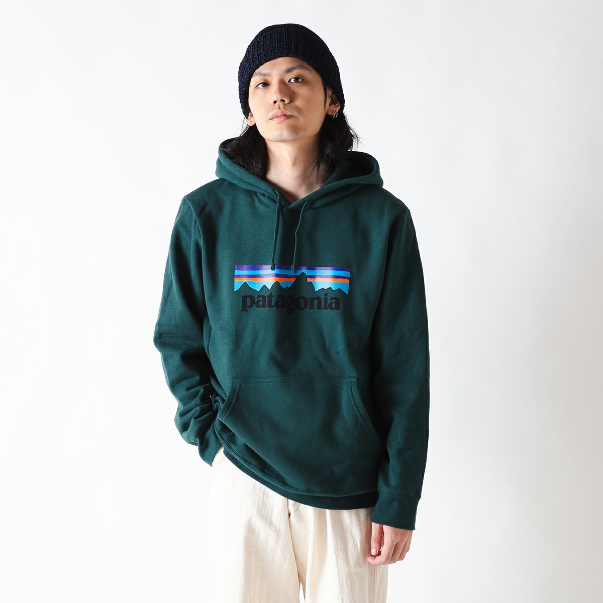 patagonia パタゴニア P-6ロゴアップライザルフーディ メンズ｜SUNDAY