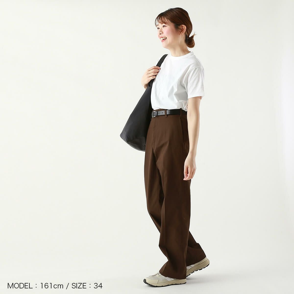 THE SHINZONE ザ シンゾーン ウォッシュドハイウェストチノパンツ