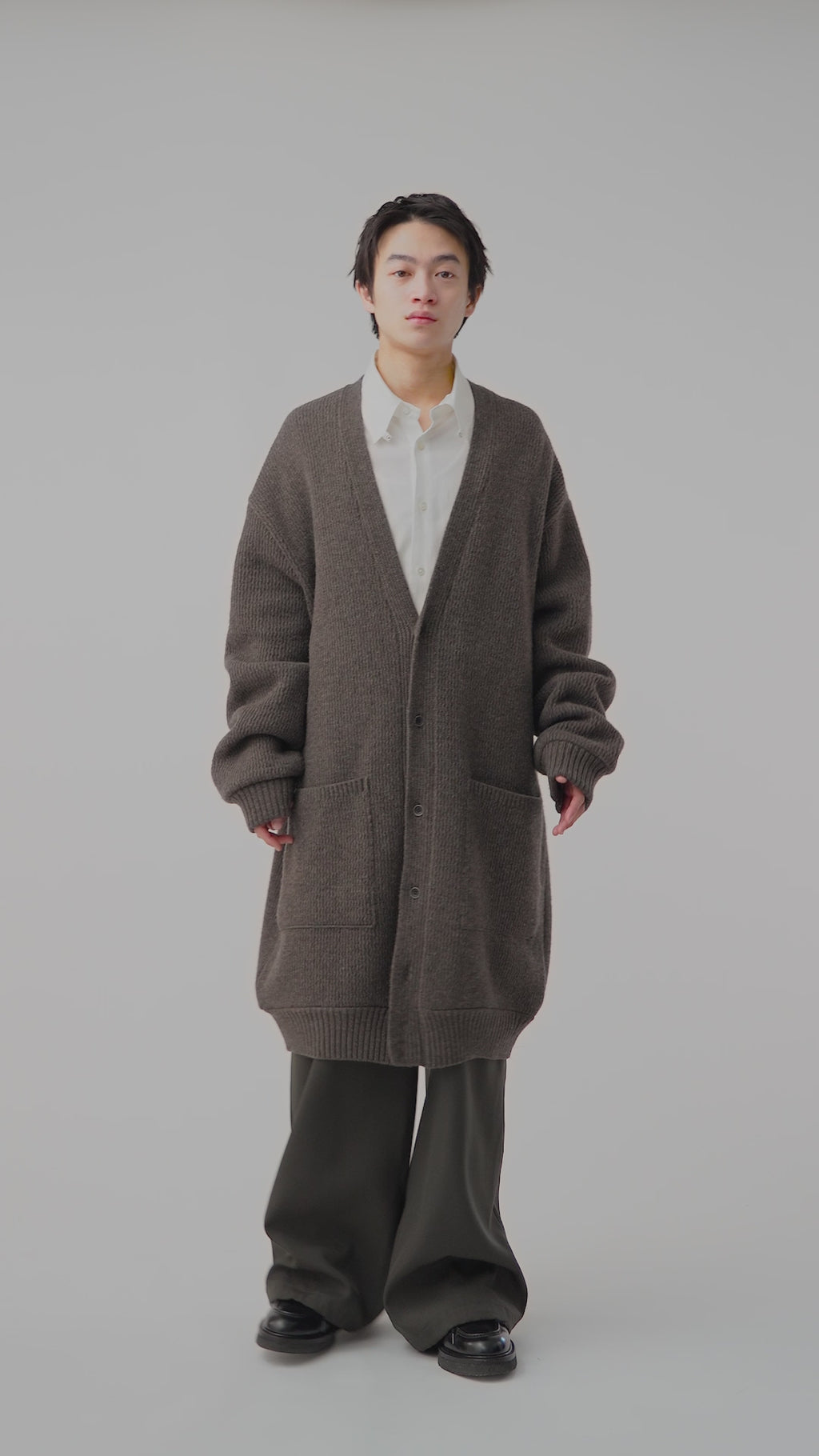 RAM WOOL HEAVY LONG CARDIGAN .14【MOCHA】 – SUBLATIONS