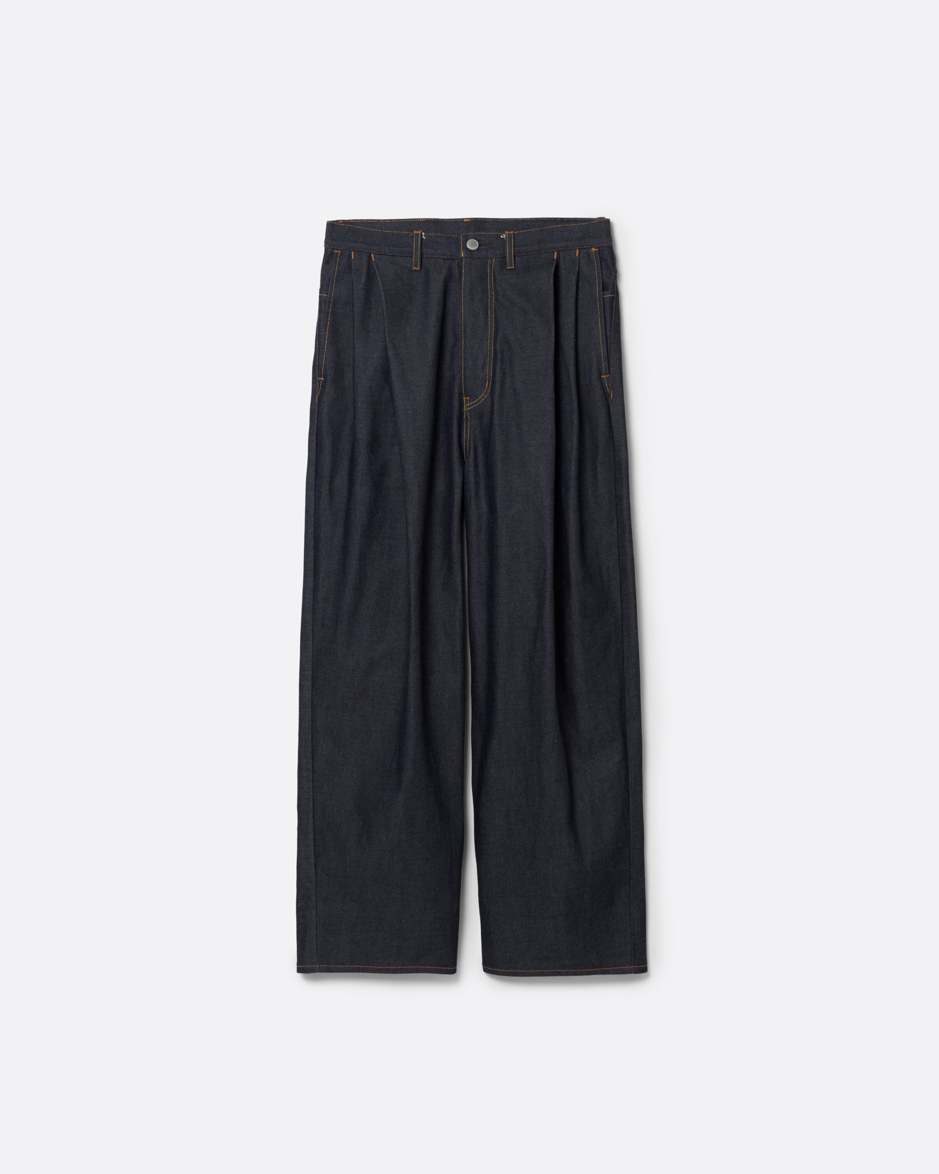 2TUCK WIDE DENIM PANTS -ENTASIS Mk-Ⅱ-【RIGID INDIGO】 – SUBLATIONS