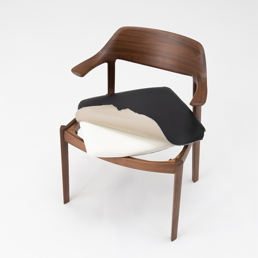 CondeHouse WING LUX LD サイドチェアーH MG-BL / カンディハウス