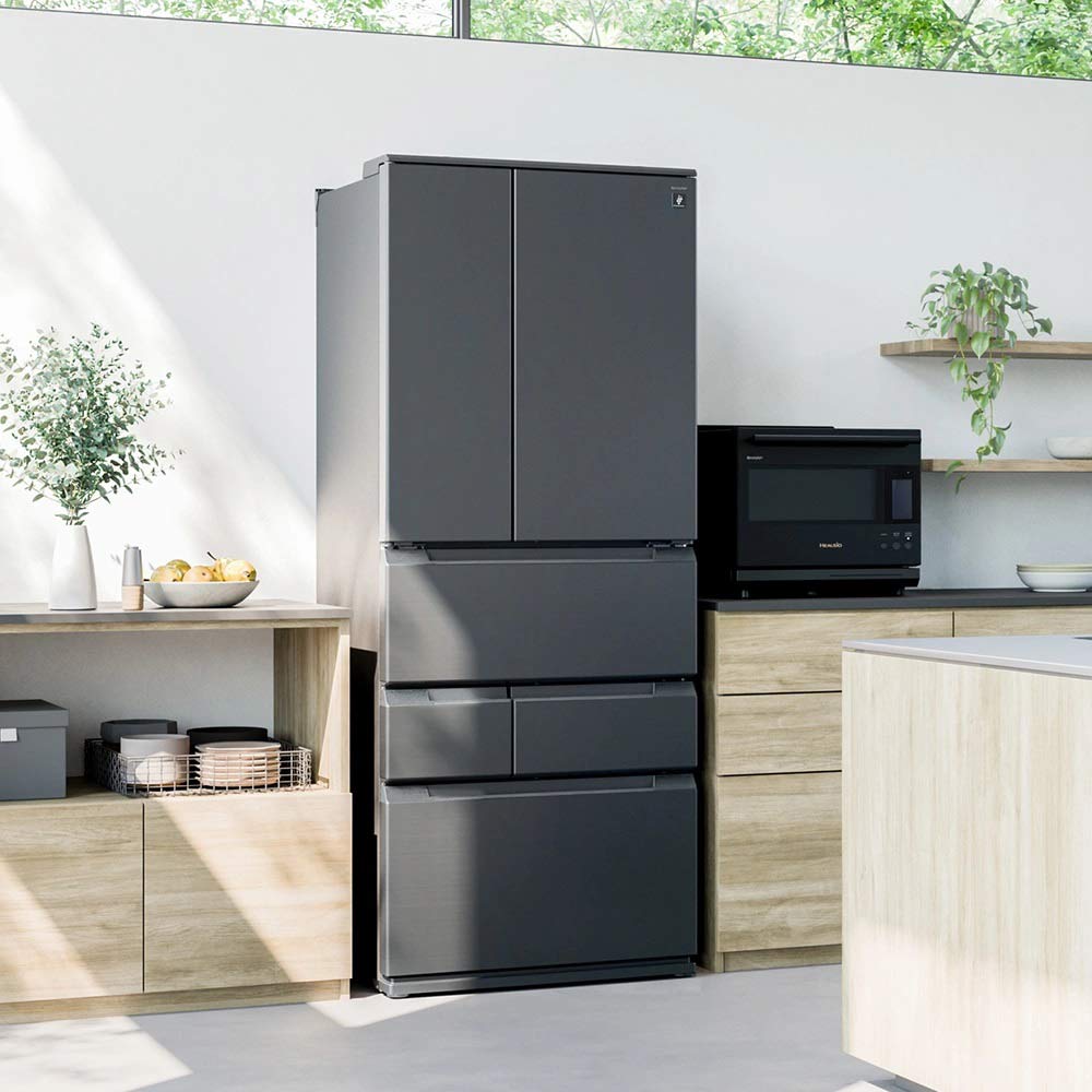 SHARP SHARP 6ドア冷蔵庫 545L ピラーレスフレンチドア SJ-MF55P