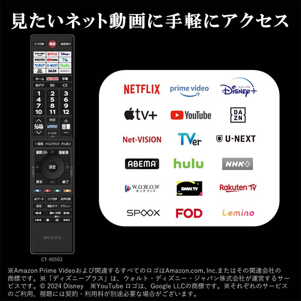 REGZA REGZA 24インチ 液晶テレビ 2K高画質ネット動画対応 24V35N