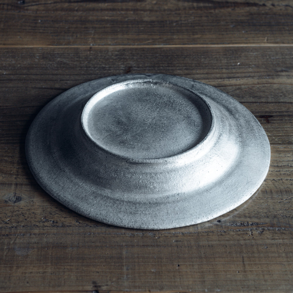 8寸リム深皿 (銀彩)｜フルカワゲンゴ おしゃれ かっこいい 高級感 食器