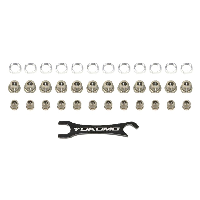 MSシリーズ用 アルミ製 ハードコート サスペンション ボール セット(12