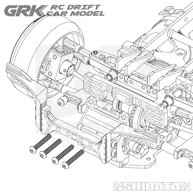 GRKハイトアジャストリアダンパーステー パープル [R31S335PU