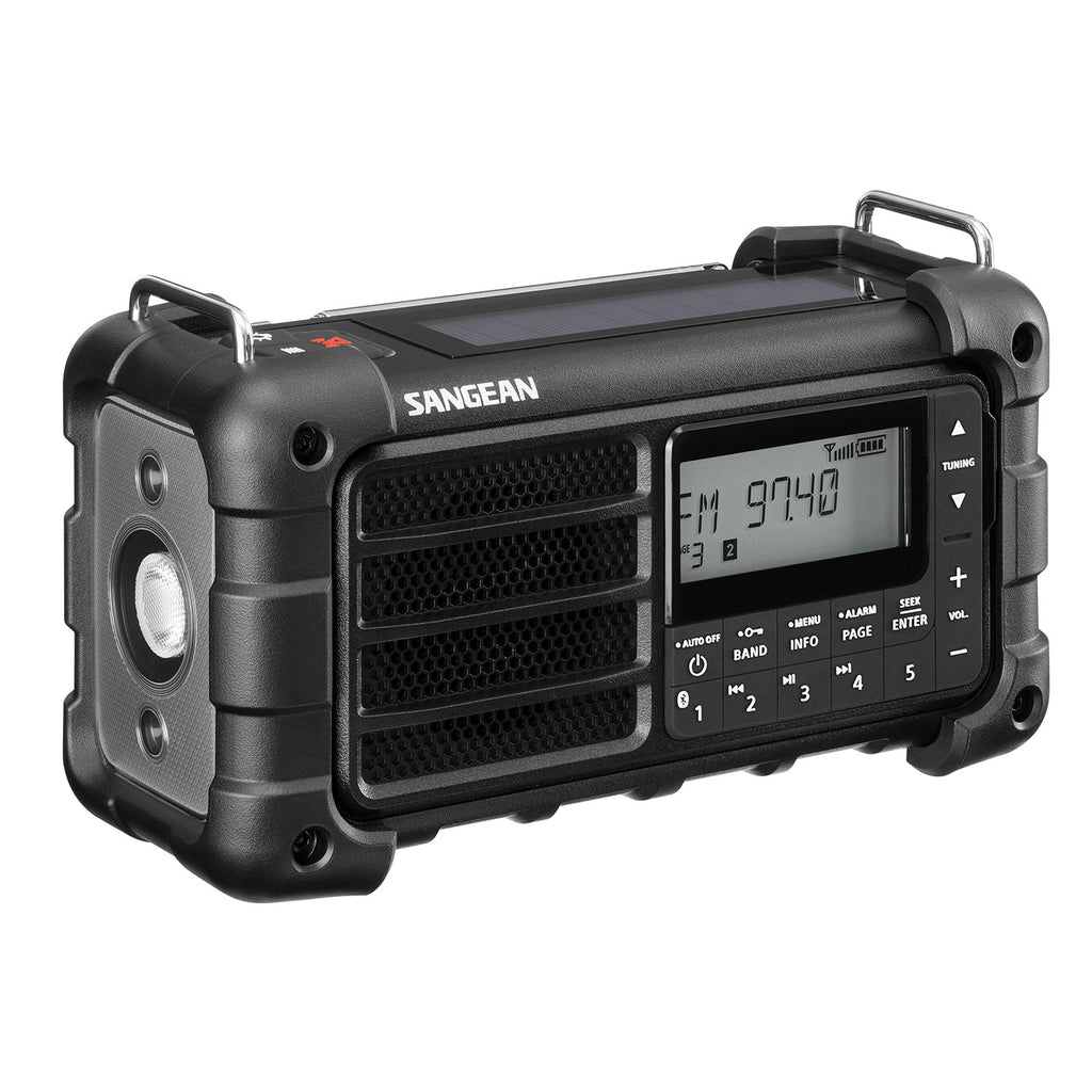 Sangean MMR-99J・AM/FM、Bluetooth、AUX、防塵・防水、手回し