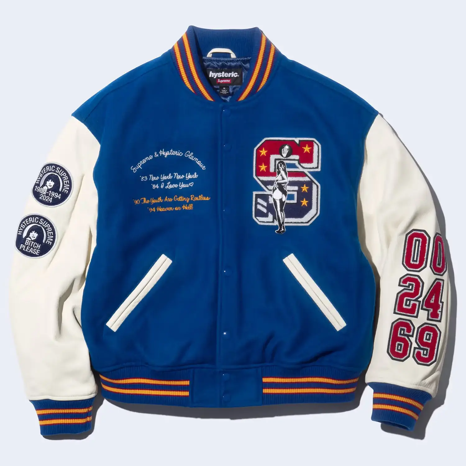 Supreme®/HYSTERIC GLAMOUR Varsity Jacket | Supreme 24fw