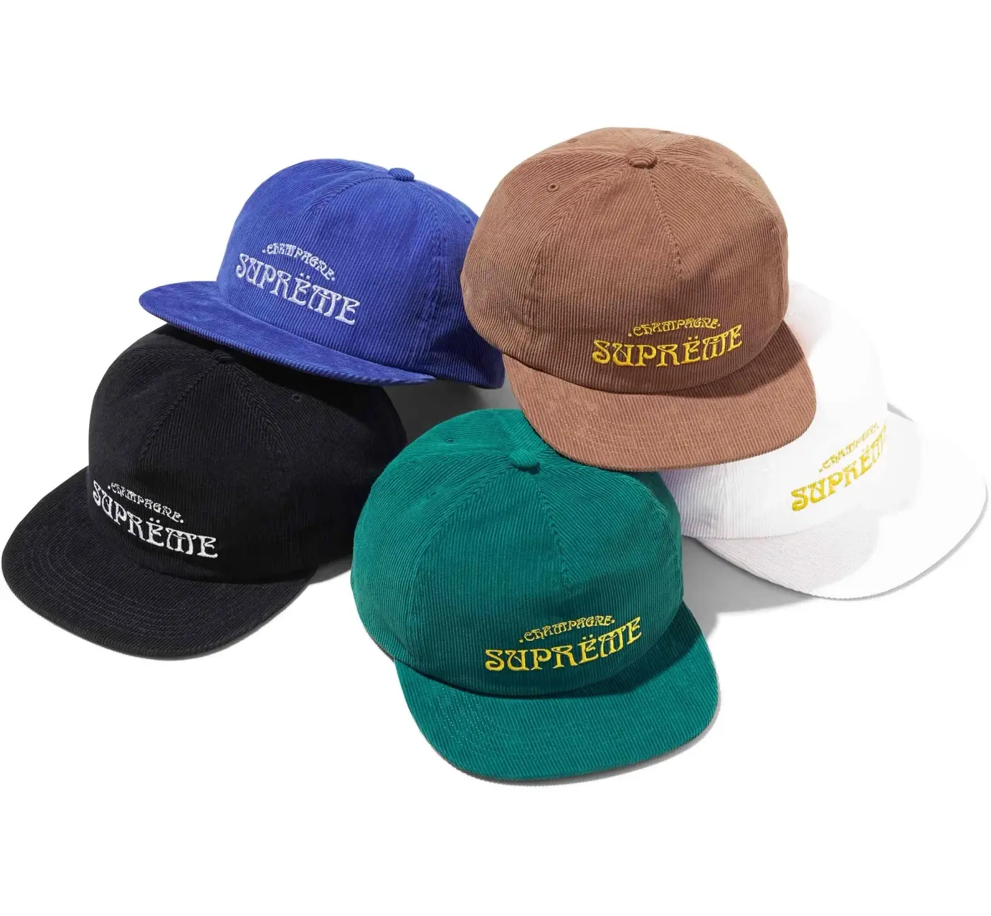 Champagne Corduroy 5-Panel | Supreme 24ss
