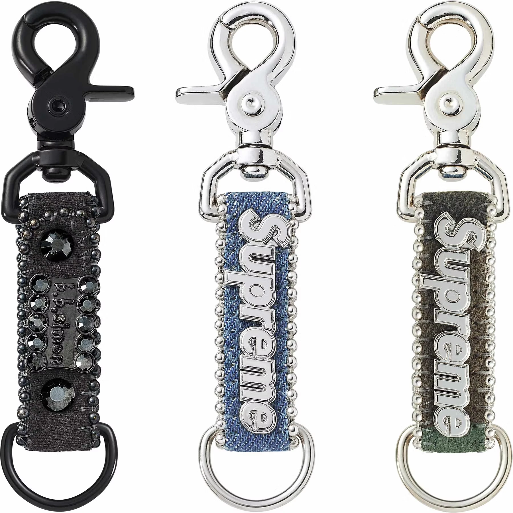 Supreme®/b.b. Simon Denim Keychain | Supreme 25ss