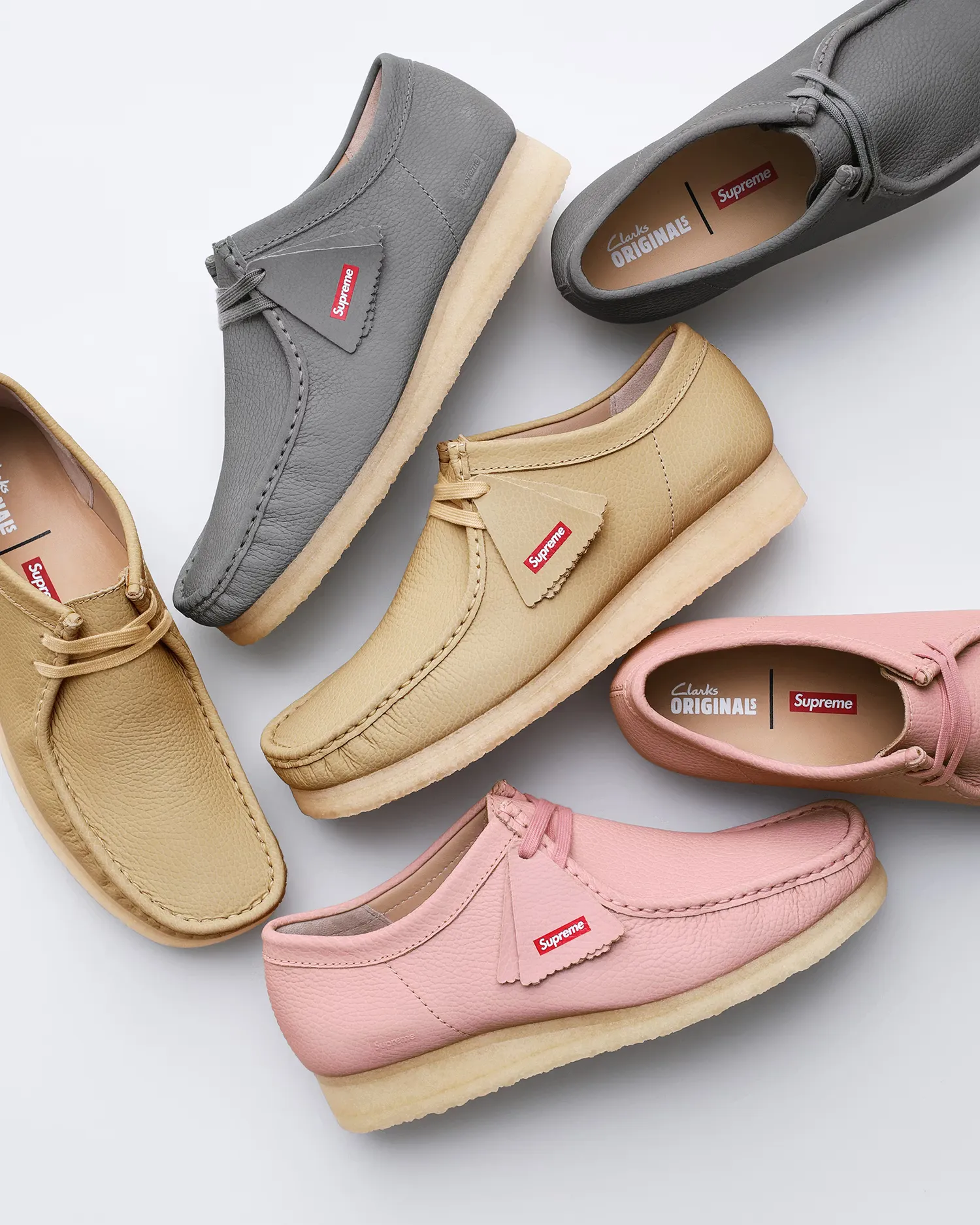 Supreme®/Clarks Originals™ Reflective Wallabee™ | Supreme 25ss