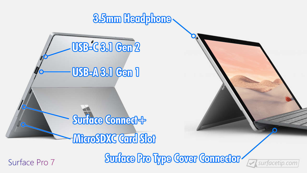 What's ports on Microsoft Surface Pro 7? - SurfaceTip
