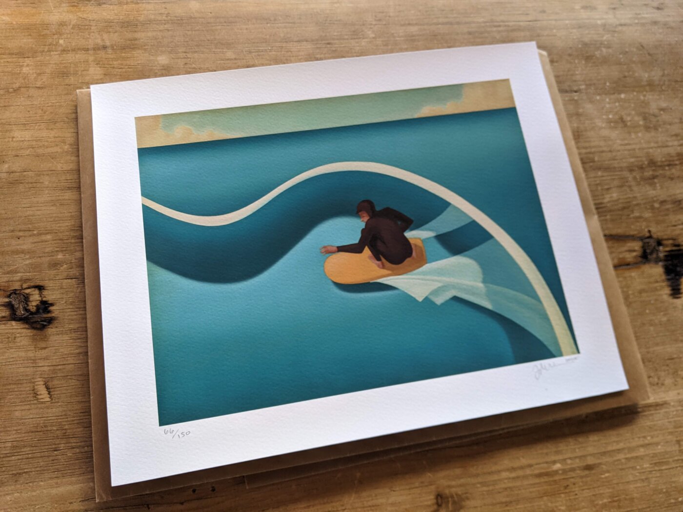 タイラーウォーレンが描く絵のポスター買ってみた[サーフィン絵画