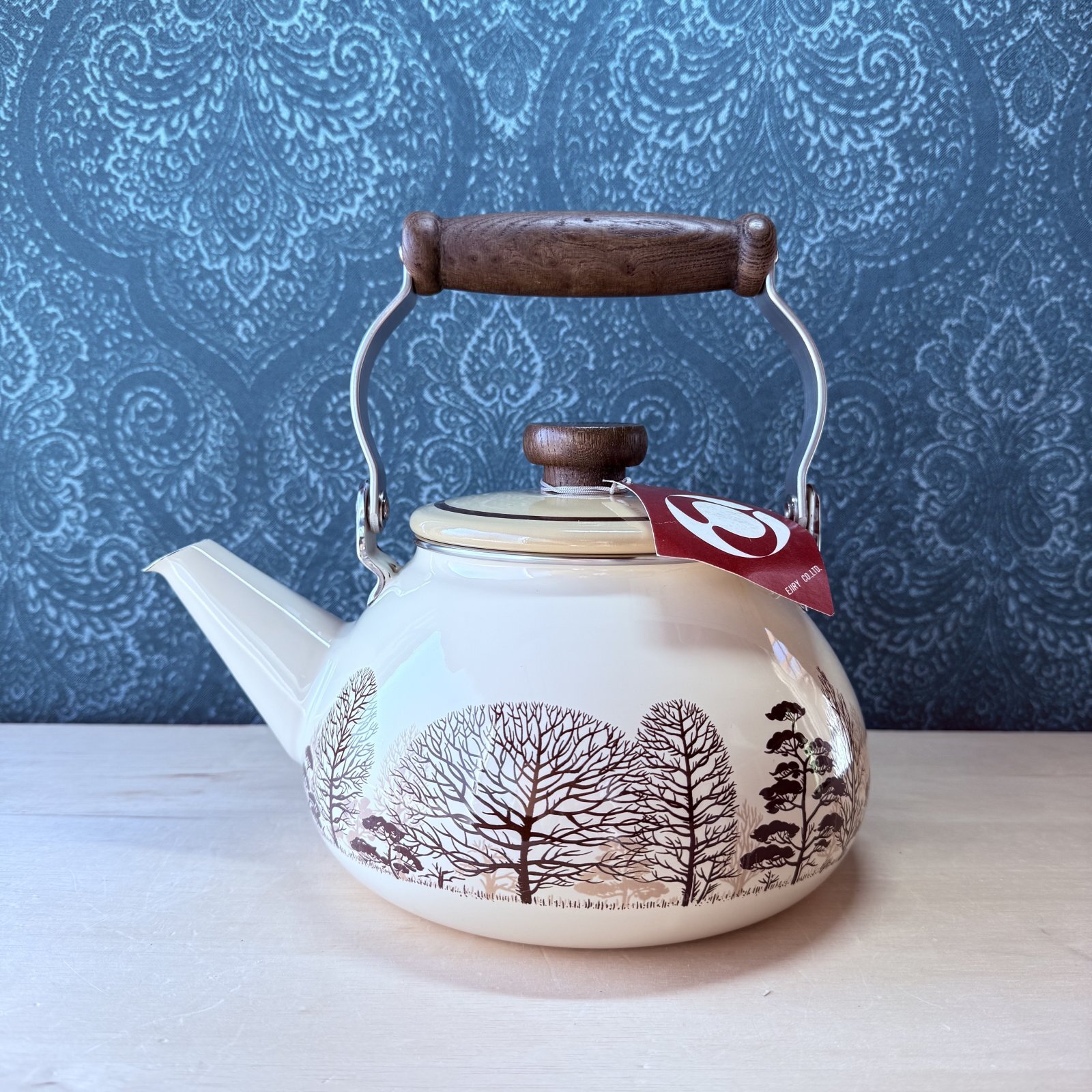 江尻 エジリー ホーローケトル 木かげ モダン 2.3ℓ HY57