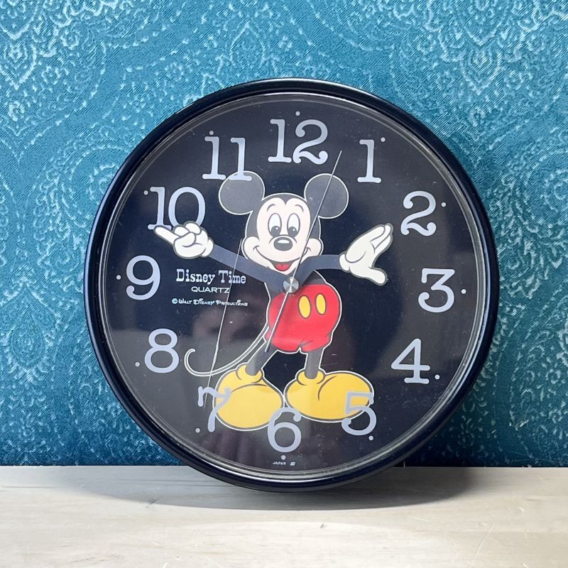 希少 ディズニー ヴィンテージミッキーマウス 手が動く壁掛け時計 昭和