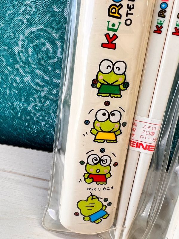 テイネン SANRIO サンリオ旧ロゴ けろけろけろっぴ箸箱＆箸セット