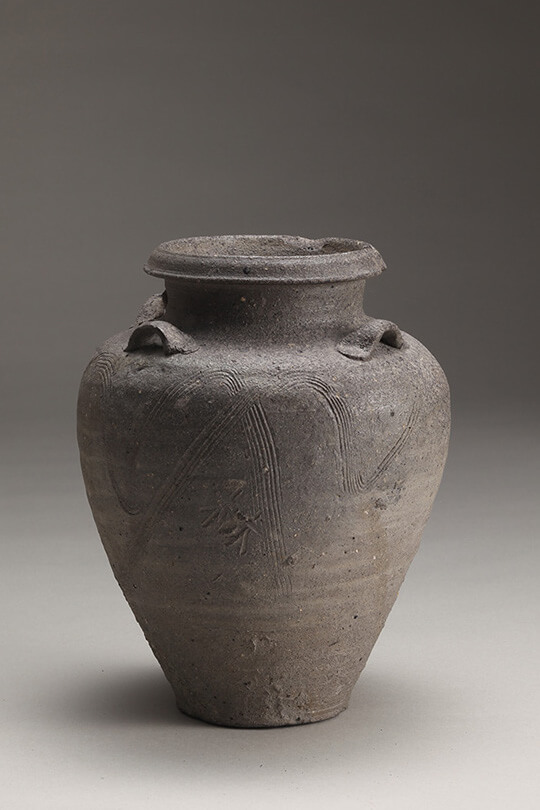 双耳壺 ｜ 珠洲焼