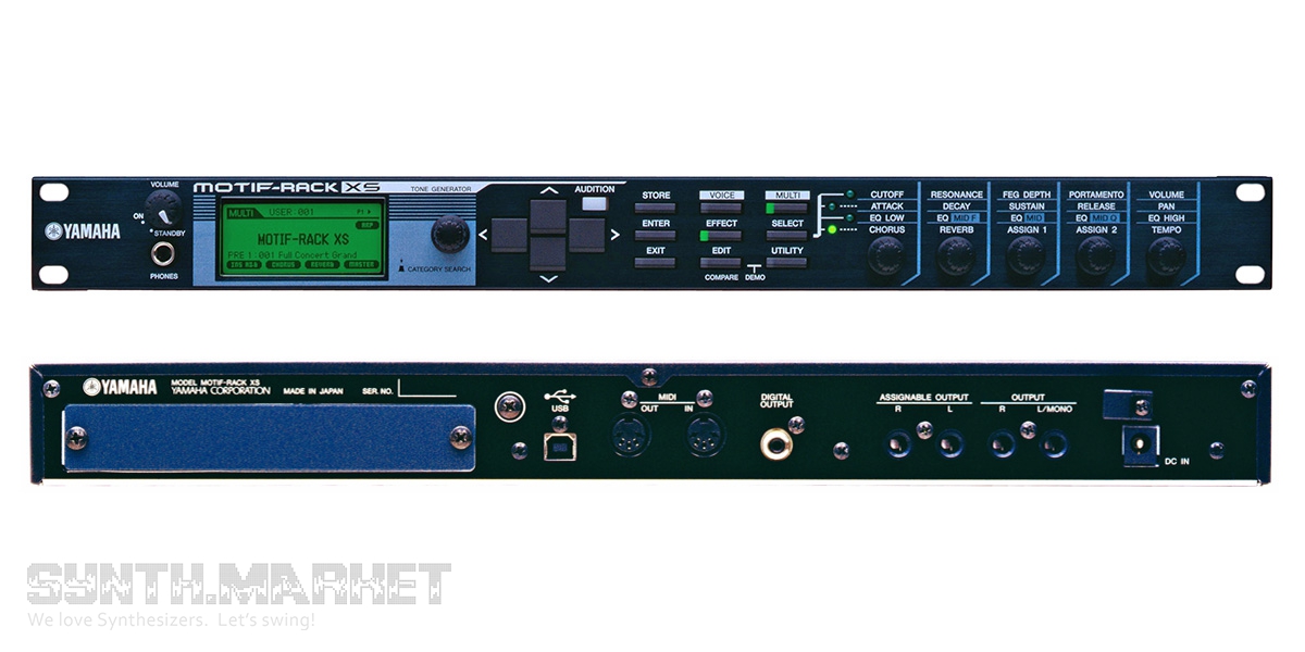 Yamaha MOTIF-RACK XS: Rackmounted Sound Module/ Tone Generator