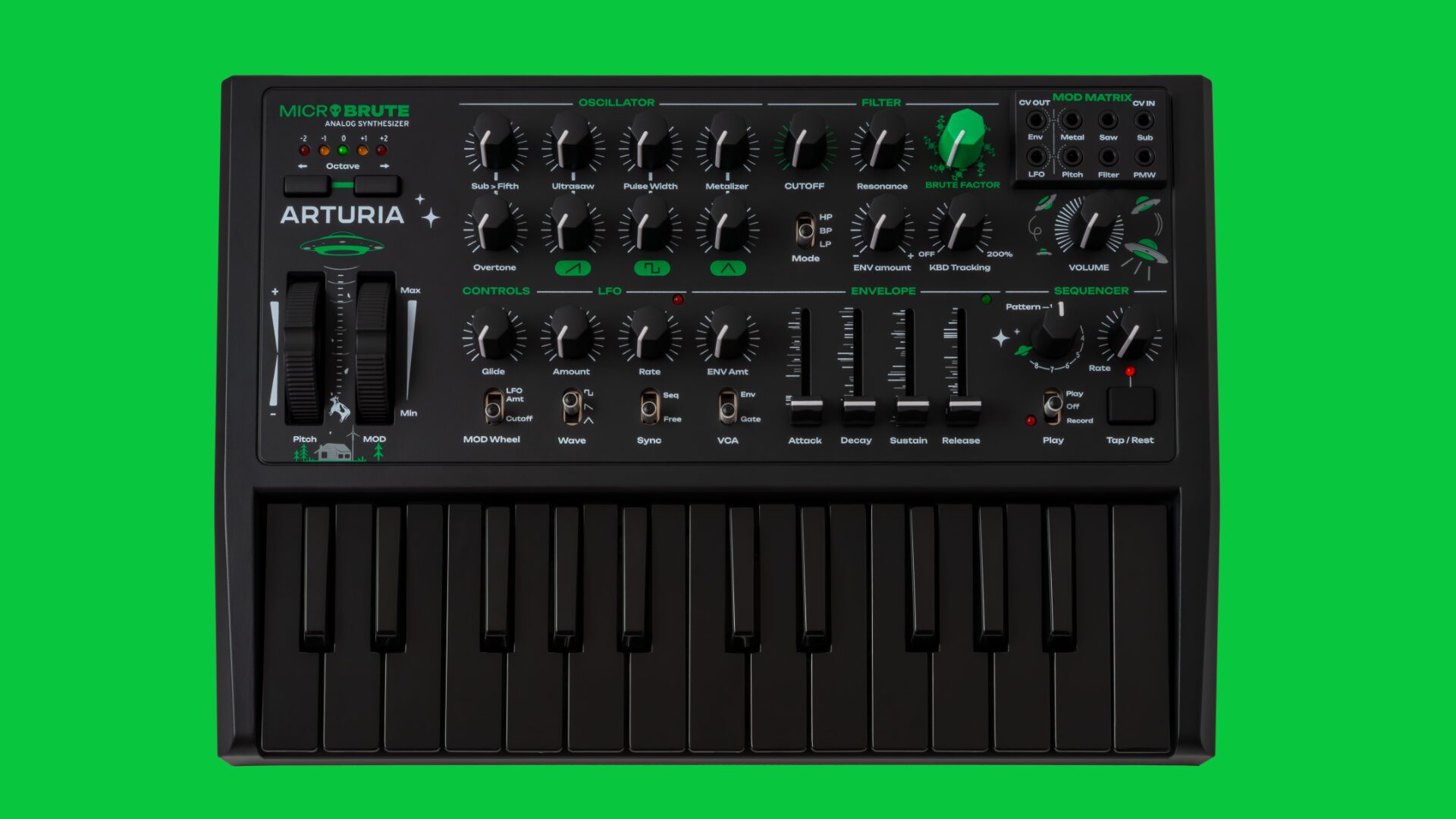 Arturia MicroBrute UFO, a limited time return of the raw-sounding